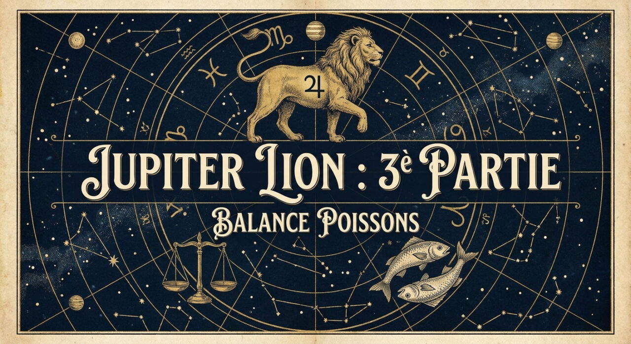 Jupiter en Lion (3è partie) : Balance – Poissons