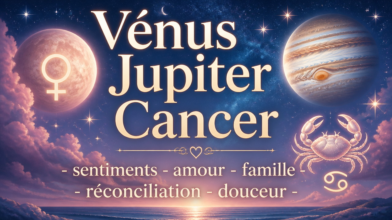 Astro-mondiale : conjonction Vénus Jupiter/Cancer
