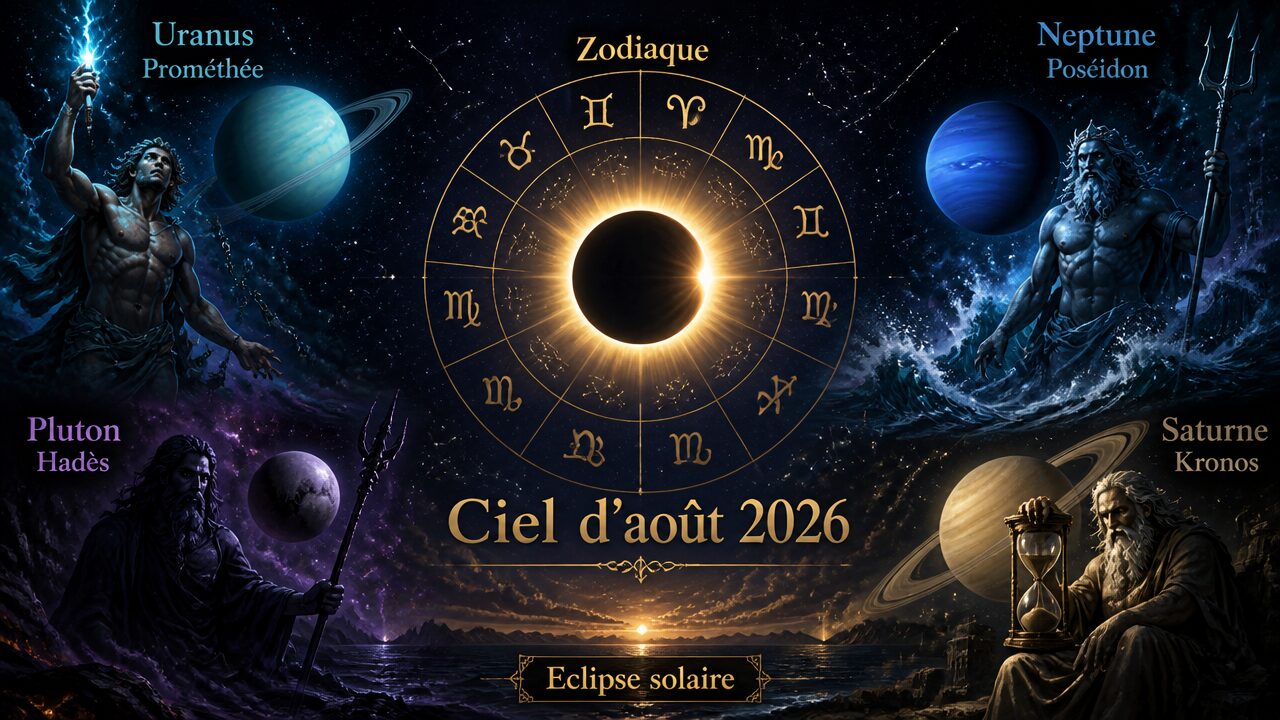 Ciel astrologique du mois d&rsquo;août 2026